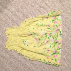 Janie and Jack Lemon Yellow Ruffle Dress